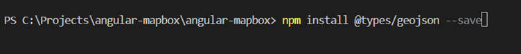 npm install @types/geojson --save